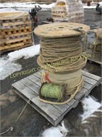 (3) SPOOLS OF MISC ROPE