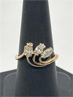 14kt Gold and CZs Ring Size 7
Total Weight