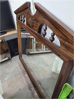 Brown Wood Mirror
