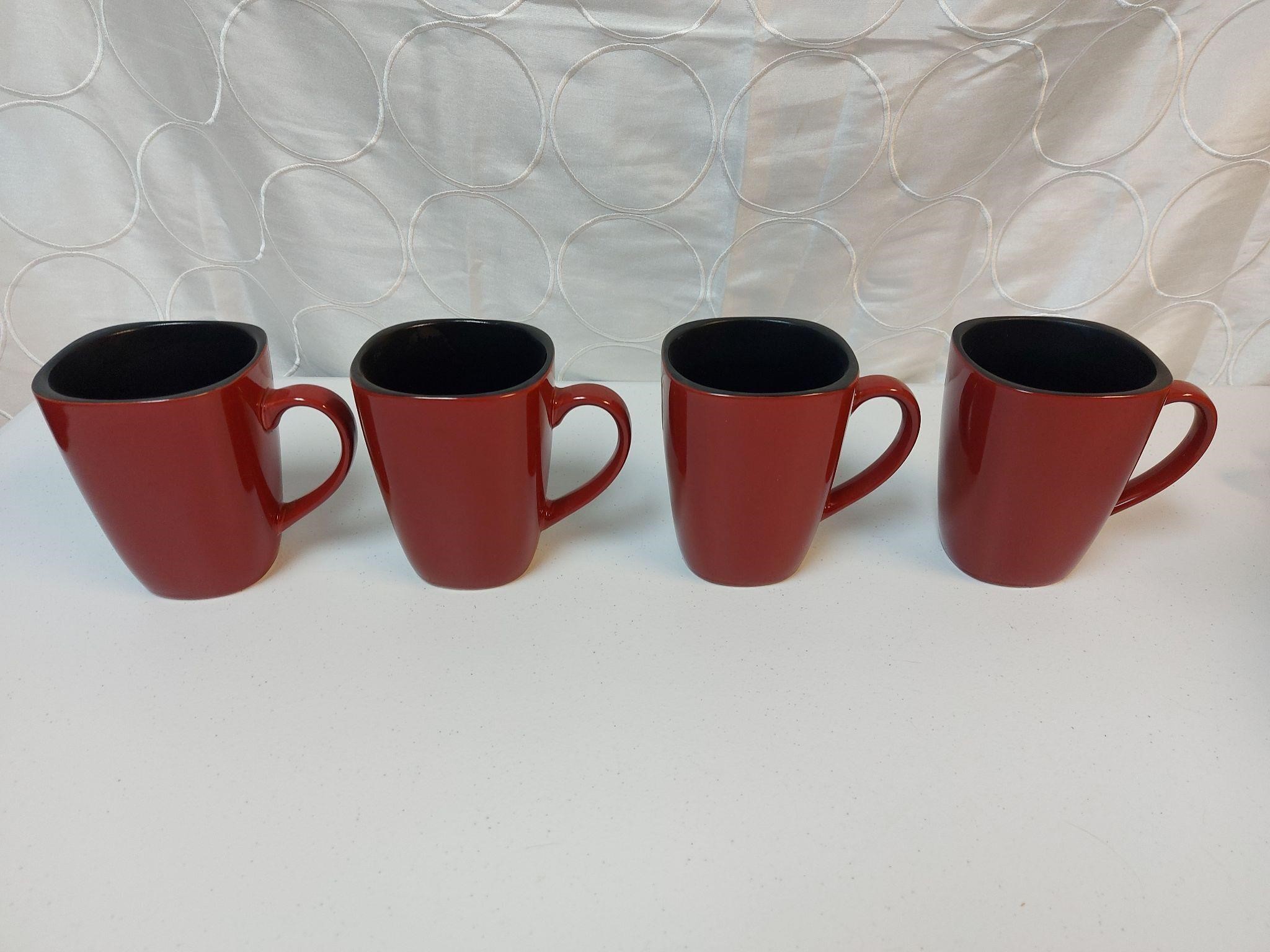 4 Corelle Hearthstone Stoneware Mugs New or LN