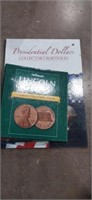 2 coin collector books ( presidential dollars