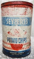 Seyfert's Potato Chips Metal Can
