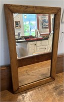 Pine framed mirror 20”x12”