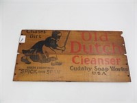 Wooden Advertising Box End  - Ducth Cleaner