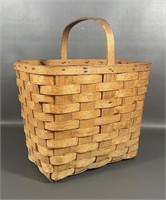 Large Handwoven Handled Basket