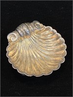 Small Sterling Silver Shell Dish 25g England