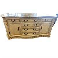 Marble Top Combo Dresser 6 Drawer Chest