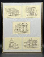 OLD NEW ALBANY BUILDING PRINTS by JAMES J. RUSSELL