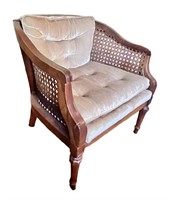 1960s Cane Accent Chair 1/2