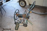 GARDEN HOSE REEL CART & SPRINKLERS