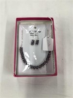 D. Hermy, .925 Silver Necklace and Earrings
