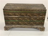 Dome Top Trunk with Mirrored Marketry Inlaid