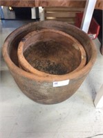 Two terra-cotta planters