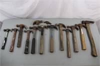 14 Vintage Assorted Hammers & Heads