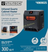 Utilitech 1500-Watt Infrared Quartz Space Heater