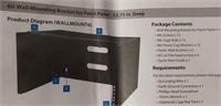 Wall mounting bracket for patch panel