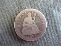 1856 Liberty Seated Quarter (Silver)