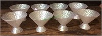 Drink glasses, martini glasses? Lot of eight,