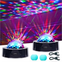 NEW 2PK LED Disco Lights Sound Activated