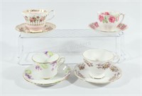 Bone China Tea Cups, Various Designs & Styles