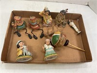 ASSORTED NATIVE AMERICAN FIGURINES & MORE