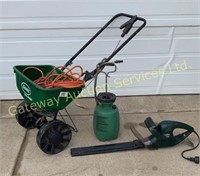 Yardworks Electric Headgear Trimmer, 4L Sprayer