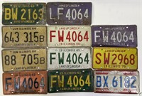 1960-1980's State of Illinois License Plates