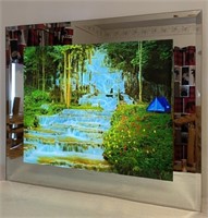 Waterfall Motion Lighted Mirror w/Nature Sounds