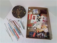 Sewing basket with miscellaneous