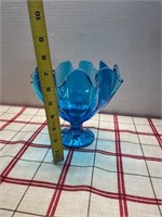 LE SMITH HANKERCHEF BLUE VASE