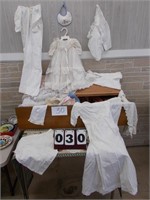 Cedar Box W/Vintage Baby Clothes