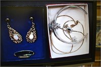 Opal Earrings, Emma Page Chain, Pendant W/