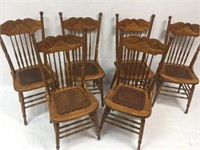 Pressed Back Chairs, 40" T - 6 X's MONEY