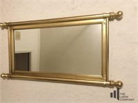 Gold Tone Decorative Mirror