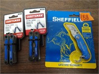 (2)Craftsman 10-n-1 Multi Tool & Sheffield Utility