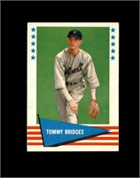 1961 Fleer #95 Tommy Bridges EX-MT to NRMT+