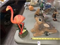 Flamingo & Deer Fawn