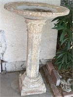 F - GARDEN BIRD BATH 38"T (Y9)