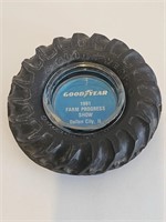 VTG GOODYEAR ADVERTISING TIRE ASHTRAY-1991 FARM