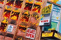 Arik Bartelmus "Flame Steaks" Acrylic on Canvas