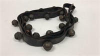 Vintage Sleigh Bells on Leather Strap