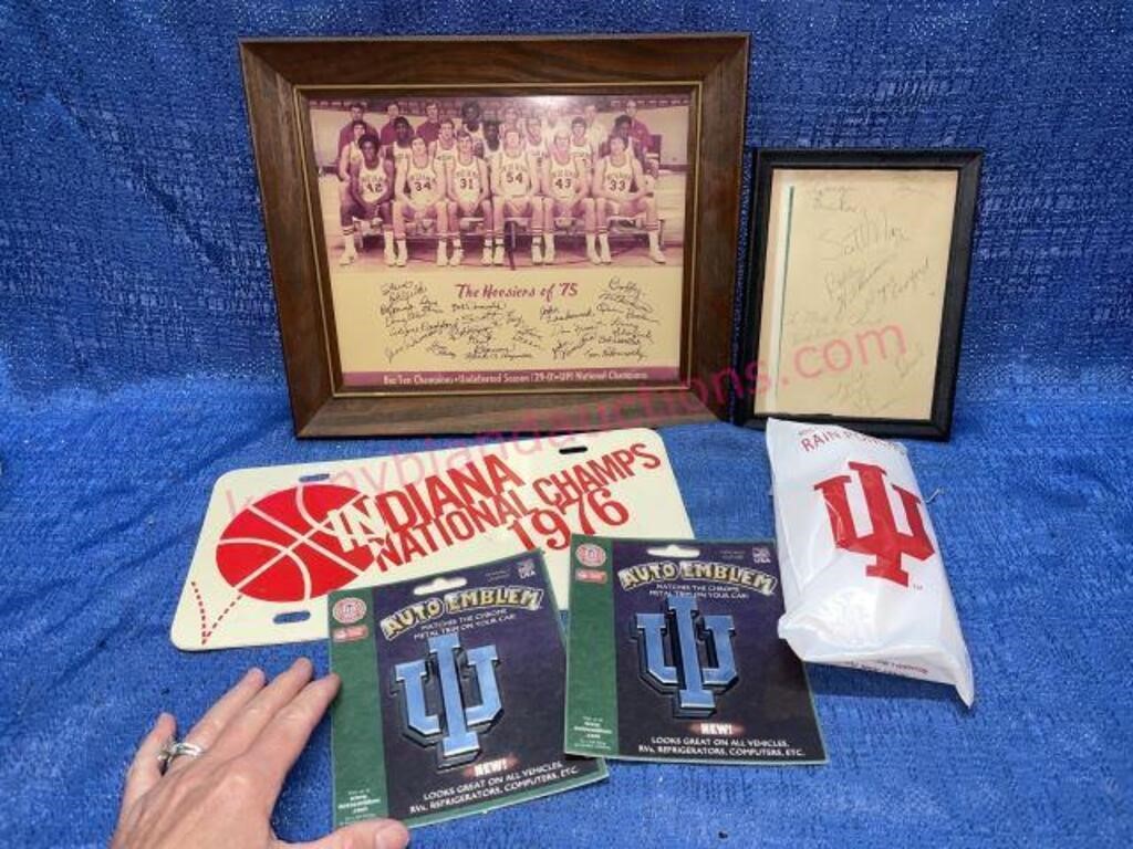 IU Basketball pic -autographs -etc