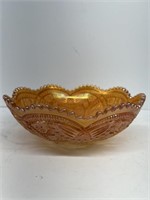 Carnival cut  glass bowl