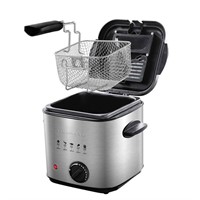 1.5 qt. Silver Deep Fryer with Removable Basket