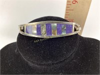 Mexican silver bracelet, silver grade unknown. 14