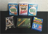 Vintage collectors baseball cards three packages