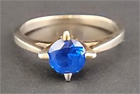 10k Blue Stone Ring Sz. 6