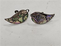 Abalone Shell and Sterling? Earrings