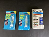 Two Super Glue Remover and One Fast Drying Epoxy