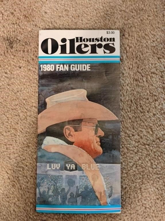 Houston Oilers 1980 Fan Guide